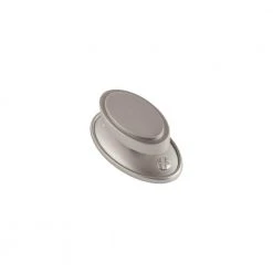 Sumner Street Home Hardware Ovaline 2 in. Satin Nickel Large Knob