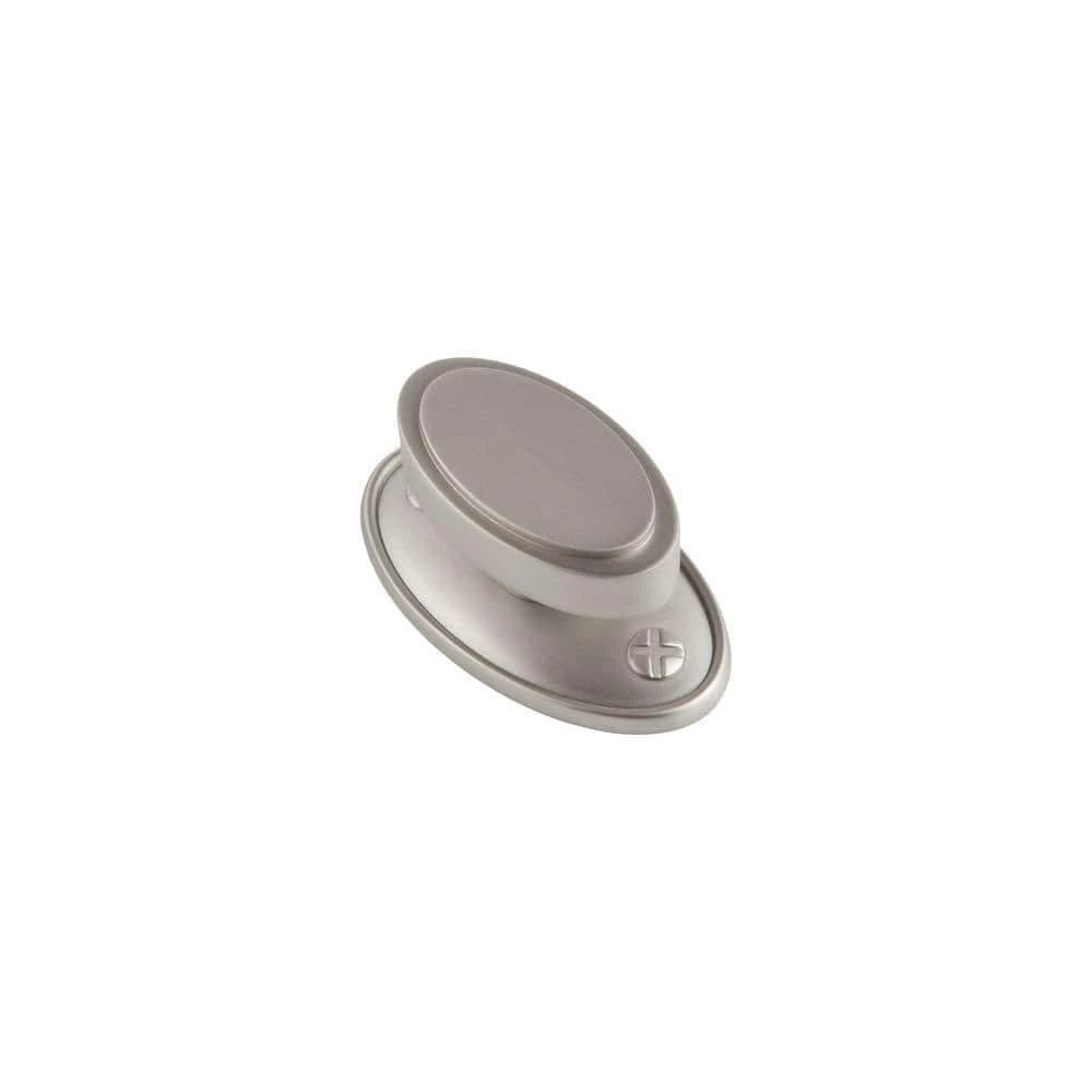 Sumner Street Home Hardware Ovaline 2 in. Satin Nickel Large Knob 3 Sumner Street Home Hardware Ovaline 2 in. Satin Nickel Large Knob