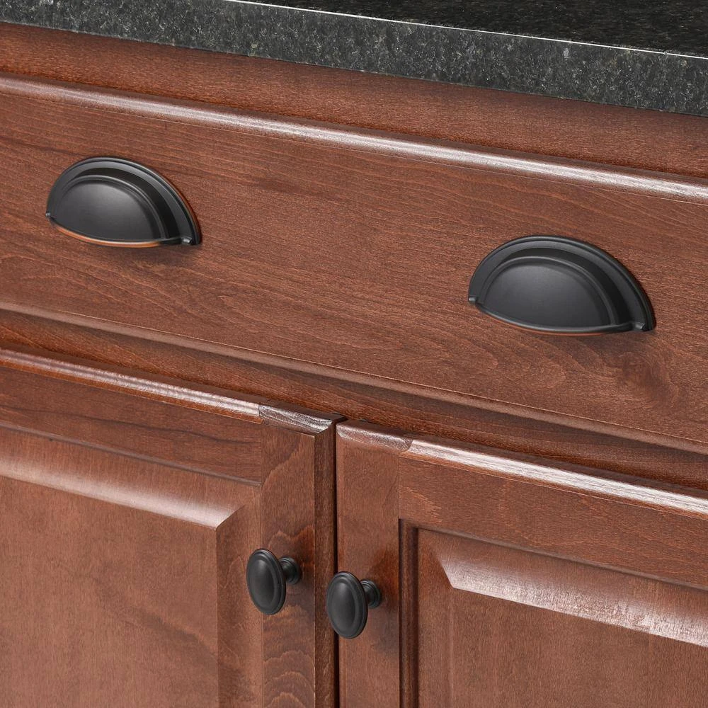 Sumner Street Home Hardware Symmetry 1-1/2 in. Oval Oil Rubbed Bronze Knob 4 Sumner Street Home Hardware Symmetry 1-1/2 in. Oval Oil Rubbed Bronze Knob - Image 2