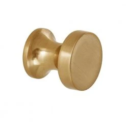 Sumner Street Home Hardware High Desert 1 in. Satin Brass Round Cabinet Knob