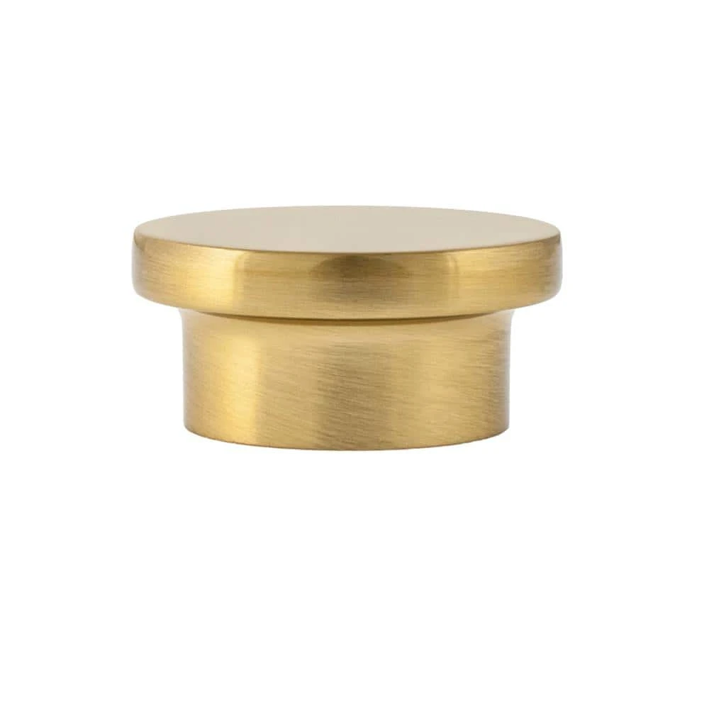 Sumner Street Home Hardware Oversized Ethan 1-5/8 in. Satin Brass Round Cabinet Knob 7 Sumner Street Home Hardware Oversized Ethan 1-5/8 in. Satin Brass Round Cabinet Knob - Image 5