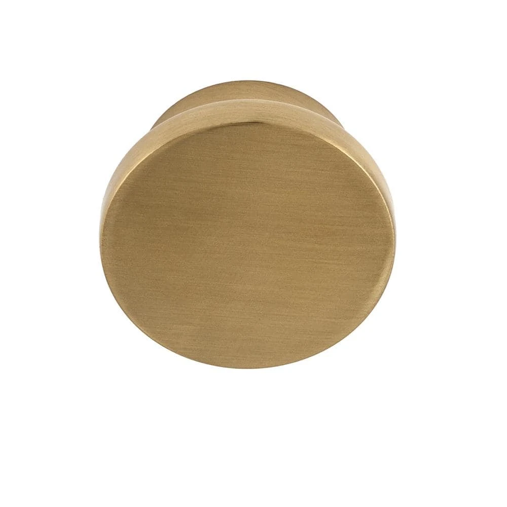Sumner Street Home Hardware Oversized Ethan 1-5/8 in. Satin Brass Round Cabinet Knob 6 Sumner Street Home Hardware Oversized Ethan 1-5/8 in. Satin Brass Round Cabinet Knob - Image 4