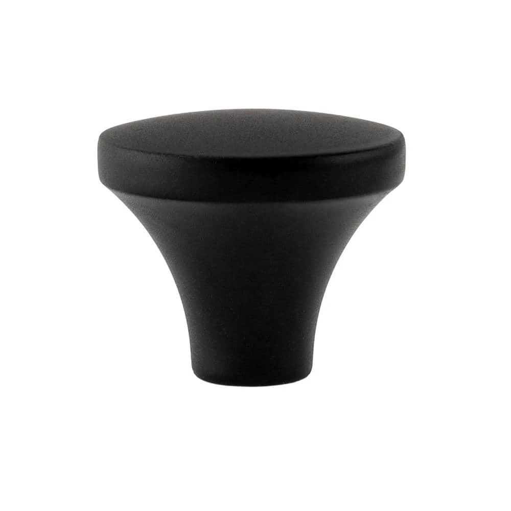Sumner Street Home Hardware Lancaster 1.125 in. Matte Black Round Cabinet Knob 5 Sumner Street Home Hardware Lancaster 1.125 in. Matte Black Round Cabinet Knob - Image 3