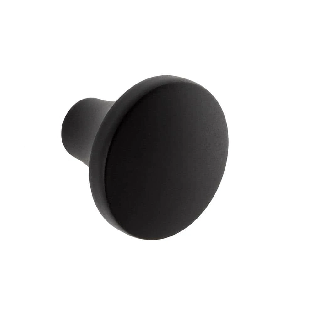 Sumner Street Home Hardware Lancaster 1.125 in. Matte Black Round Cabinet Knob 3 Sumner Street Home Hardware Lancaster 1.125 in. Matte Black Round Cabinet Knob