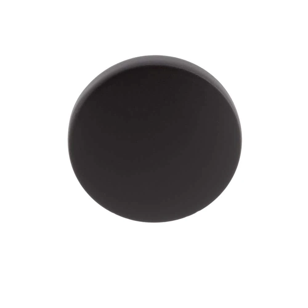Sumner Street Home Hardware Lancaster 1.125 in. Matte Black Round Cabinet Knob 4 Sumner Street Home Hardware Lancaster 1.125 in. Matte Black Round Cabinet Knob - Image 2