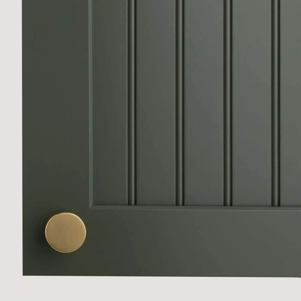 Sumner Street Home Hardware Ethan 1-1/4 in. Satin Brass Cabinet Knob 5 Sumner Street Home Hardware Ethan 1-1/4 in. Satin Brass Cabinet Knob - Image 3