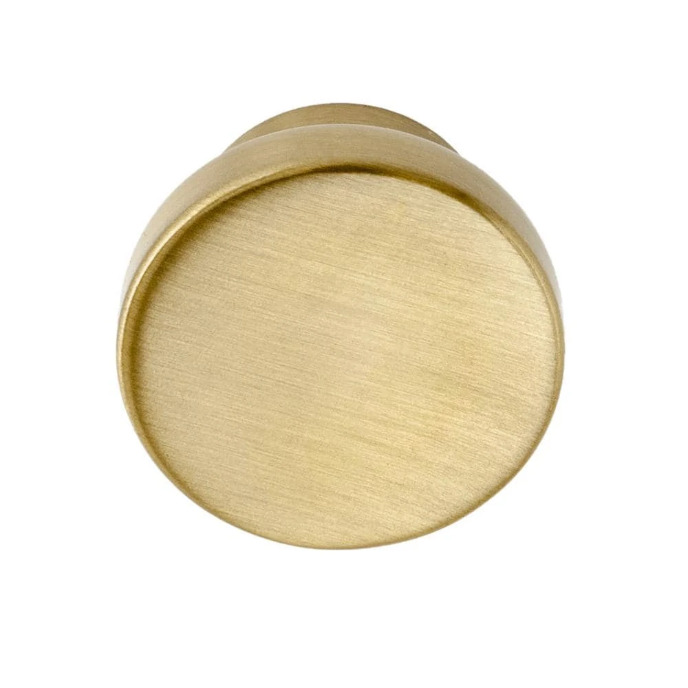 Sumner Street Home Hardware Ethan 1-1/4 in. Satin Brass Cabinet Knob 7 Sumner Street Home Hardware Ethan 1-1/4 in. Satin Brass Cabinet Knob - Image 5