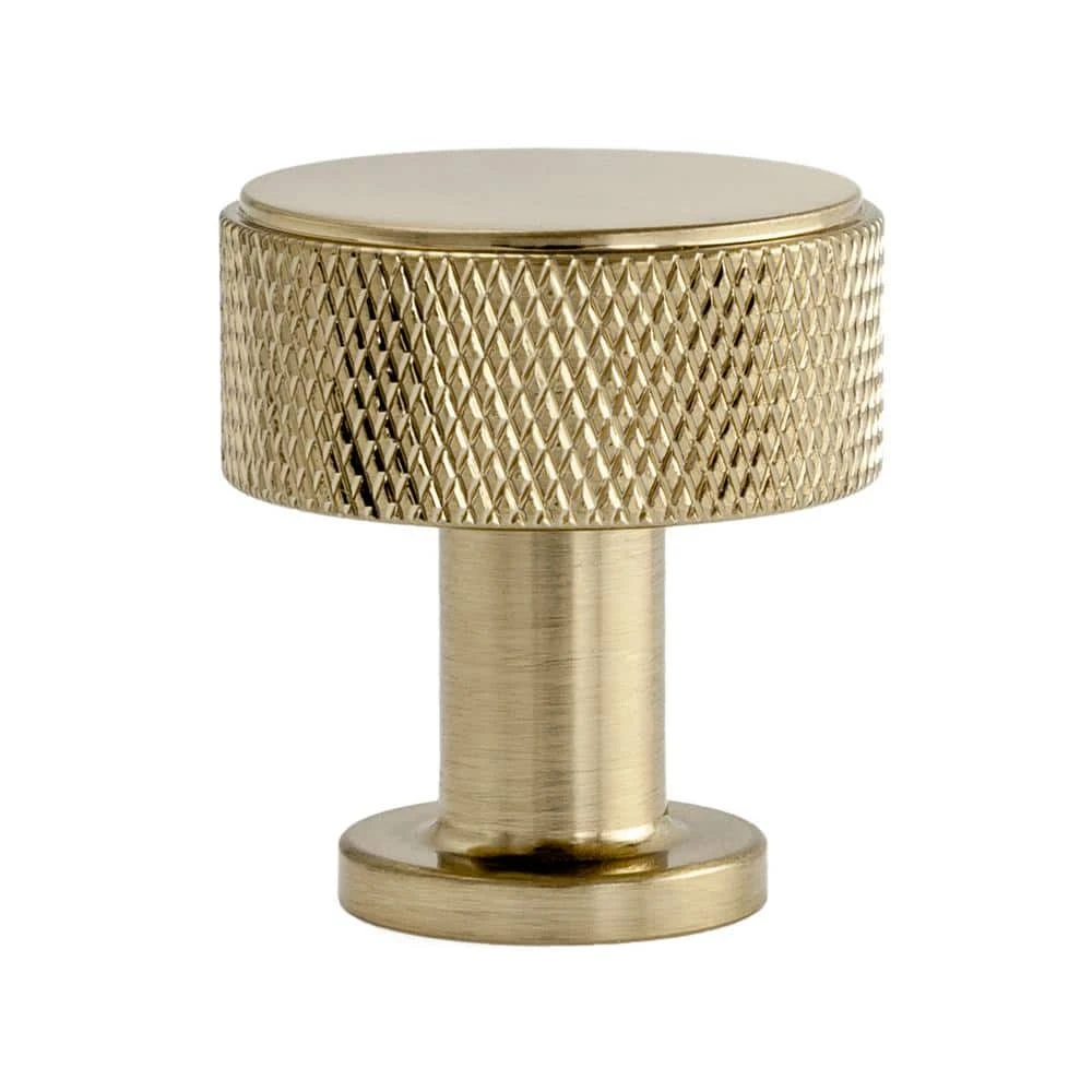 Sumner Street Home Hardware Kent Knurled 1 1/8 in. Satin Brass Cabinet Knob 5 Sumner Street Home Hardware Kent Knurled 1 1/8 in. Satin Brass Cabinet Knob - Image 3