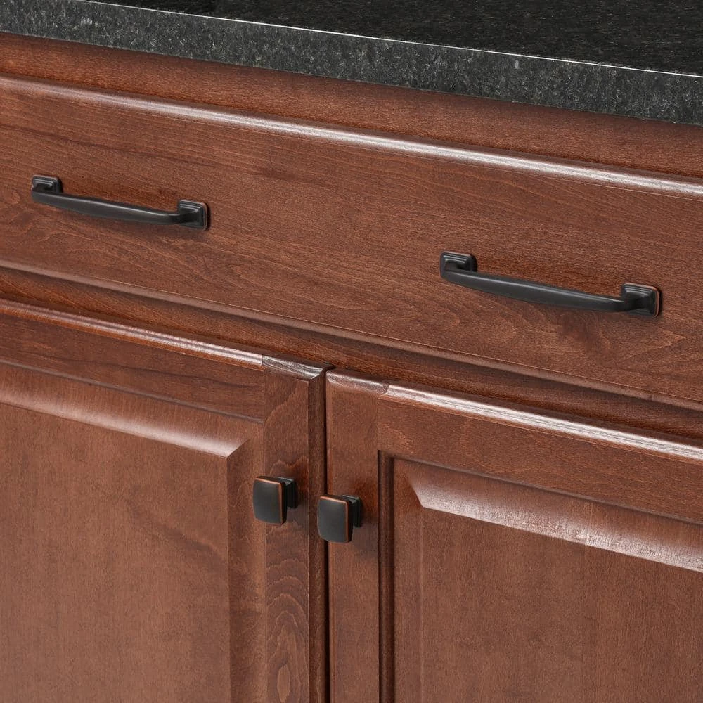 Sumner Street Home Hardware Grayson 5 in. Center-to-Center Oil Rubbed Bronze Pull 4 Sumner Street Home Hardware Grayson 5 in. Center-to-Center Oil Rubbed Bronze Pull - Image 2