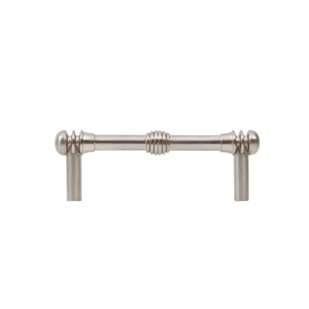 Sumner Street Home Hardware Charlotte 3-1/4 in. Center-to-Center Satin Nickel Pull 6 Sumner Street Home Hardware Charlotte 3-1/4 in. Center-to-Center Satin Nickel Pull - Image 4