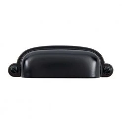 Sumner Street Home Hardware Garner 2-3/4 in. Center-to-Center Matte Black Cup Pull