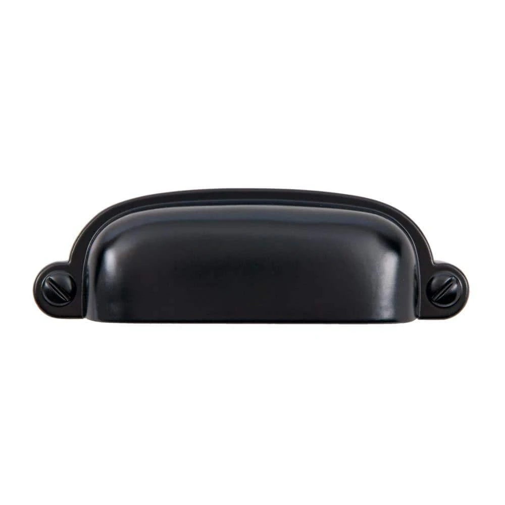 Sumner Street Home Hardware Garner 2-3/4 in. Center-to-Center Matte Black Cup Pull 3 Sumner Street Home Hardware Garner 2-3/4 in. Center-to-Center Matte Black Cup Pull