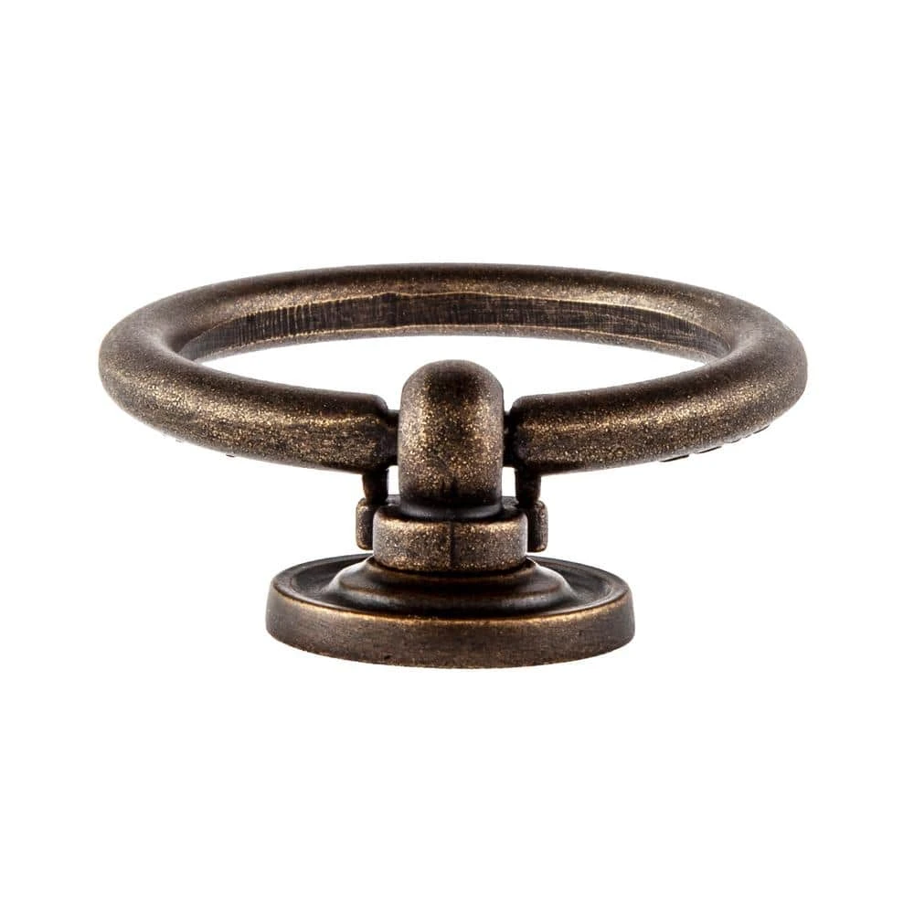 Sumner Street Home Hardware Large 1.75 in. Antique Brass Ring Pull 5 Sumner Street Home Hardware Large 1.75 in. Antique Brass Ring Pull - Image 3