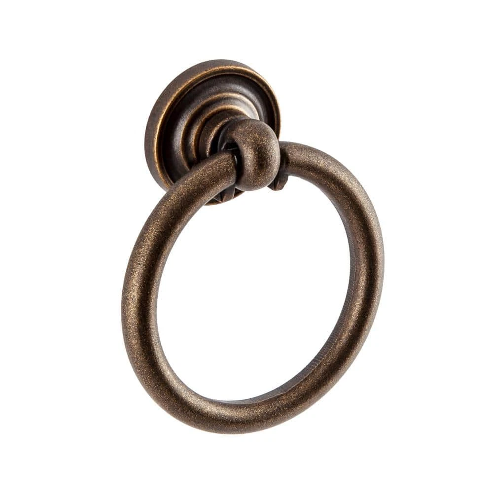 Sumner Street Home Hardware Large 1.75 in. Antique Brass Ring Pull 3 Sumner Street Home Hardware Large 1.75 in. Antique Brass Ring Pull