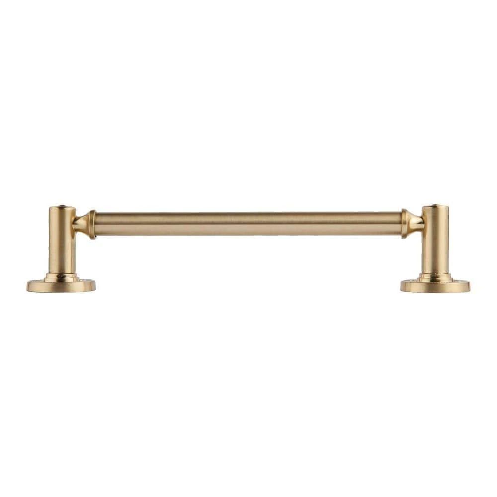 Sumner Street Home Hardware Minted 6 in. Center-to-Center Satin Brass Cabinet Pull 6 Sumner Street Home Hardware Minted 6 in. Center-to-Center Satin Brass Cabinet Pull - Image 4