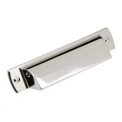 Sumner Street Home Hardware Lancaster 3 in. Center-to-Center Polished Nickel Drawer Cup Pull