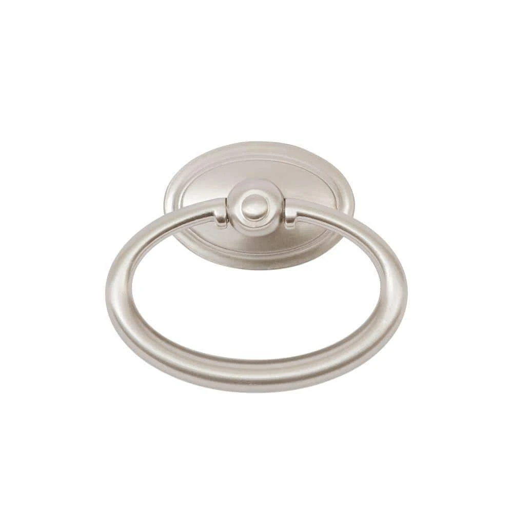 Sumner Street Home Hardware Symmetry 2 -1/2 in. Oval Satin Nickel Ring Pull 4 Sumner Street Home Hardware Symmetry 2 -1/2 in. Oval Satin Nickel Ring Pull - Image 2