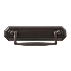 Sumner Street Home Hardware Octagon 4 in. Center-to-Center Oil-Rubbed Bronze Drawer Bail Pull