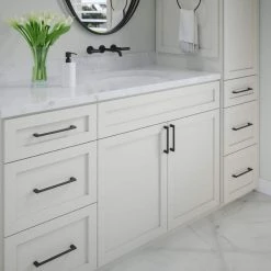 Sumner Street Home Hardware Vail 6 in. Center-to-Center Matte Black Drawer Pull -Cheap The Cabinet Supply Store sumner street home hardware drawer pulls rl062562 76 1000