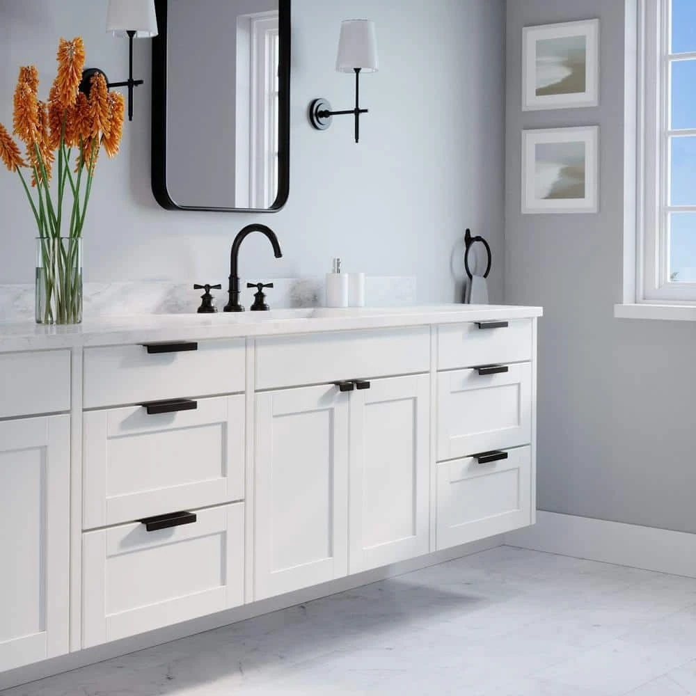 Sumner Street Home Hardware Martin 5 in. Center to Center Matte Black Lip Drawer Pull 5 Sumner Street Home Hardware Martin 5 in. Center to Center Matte Black Lip Drawer Pull - Image 3