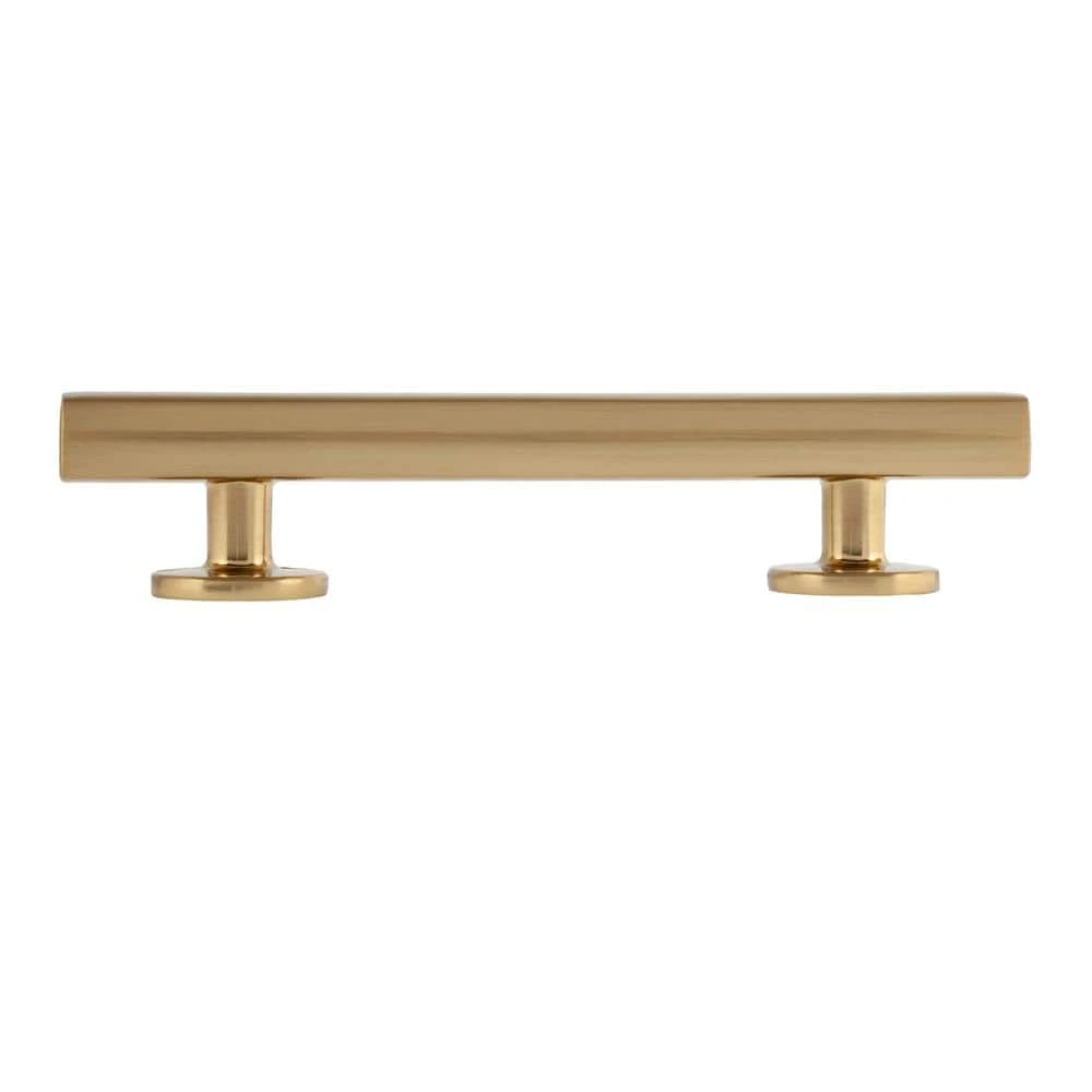 Sumner Street Home Hardware Flynn 3-1/2 in. Satin Brass Drawer Pull (10-Pack) 6 Sumner Street Home Hardware Flynn 3-1/2 in. Satin Brass Drawer Pull (10-Pack) - Image 4