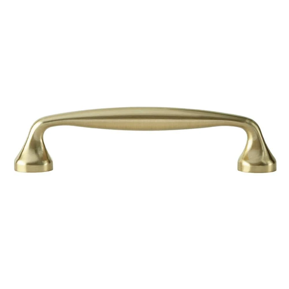 Sumner Street Home Hardware Mason 4-1/4 in. Satin Brass Drawer Pull (10-Pack) 5 Sumner Street Home Hardware Mason 4-1/4 in. Satin Brass Drawer Pull (10-Pack) - Image 3