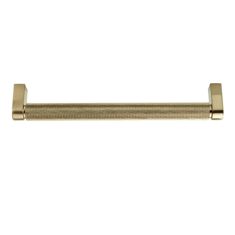 Sumner Street Home Hardware Kent Knurled 7 in. (178 mm) Satin Brass Drawer Pull (10-Pack) 5 Sumner Street Home Hardware Kent Knurled 7 in. (178 mm) Satin Brass Drawer Pull (10-Pack) - Image 3
