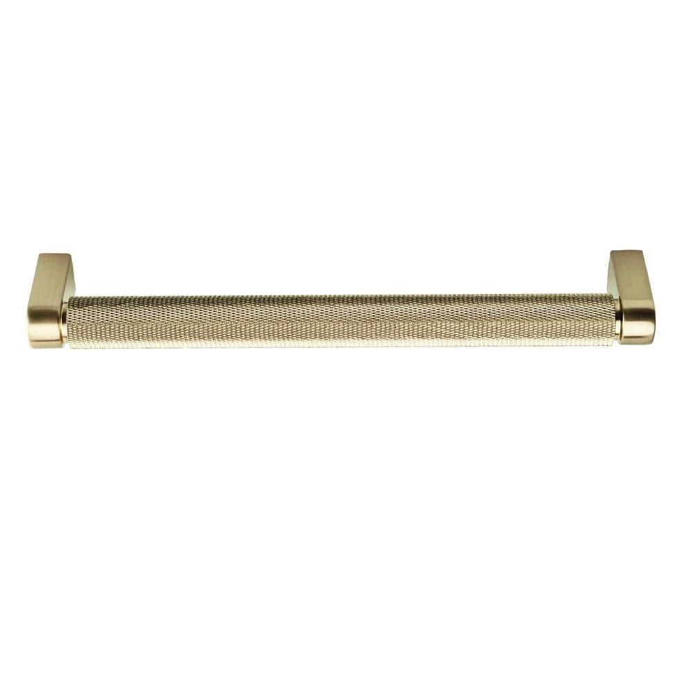 Sumner Street Home Hardware Kent Knurled 7 in. (178 mm) Satin Brass Drawer Pull (10-Pack) 4 Sumner Street Home Hardware Kent Knurled 7 in. (178 mm) Satin Brass Drawer Pull (10-Pack) - Image 2