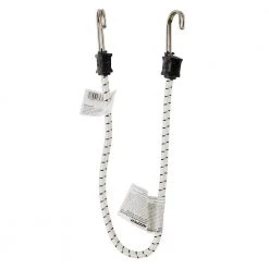 Keeper 24 in. White Marine Bungee Cord with Stainless Steel Hooks 9 Keeper 24 in. White Marine Bungee Cord with Stainless Steel Hooks -Cheap The Cabinet Supply Store whites keeper bungee cords 06274 1f 1000