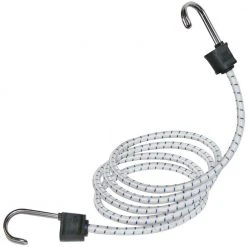 Keeper 48 in. White Marine Bungee Cord with Stainless Steel Hooks