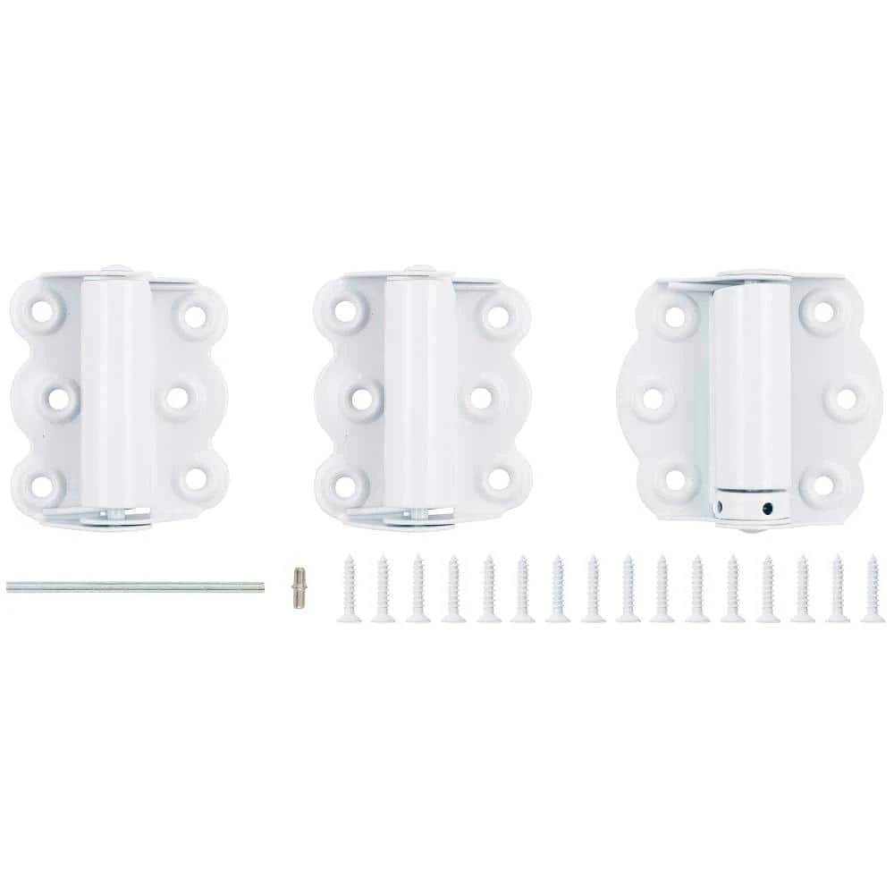 Wright Products 2-3/4 in. White Self-Closing Adjustable Hinge 3 Wright Products 2-3/4 in. White Self-Closing Adjustable Hinge