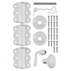 Wright Products Vinyl Screen Door Kit in White