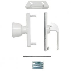 Wright Products White Universal Tulip Knob Latch