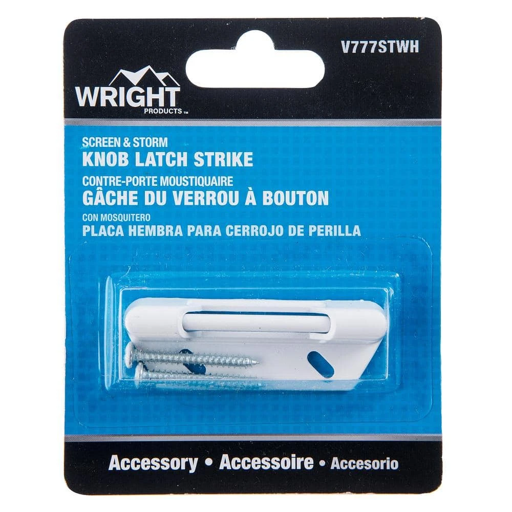 Wright Products White Strike Plate 4 Wright Products White Strike Plate - Image 2