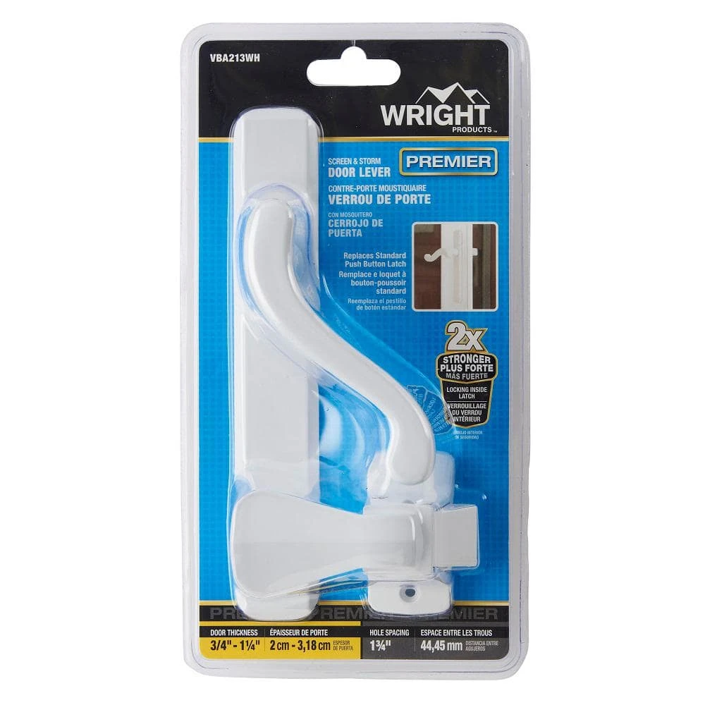 Wright Products Bayfield White Surface Latch 4 Wright Products Bayfield White Surface Latch - Image 2
