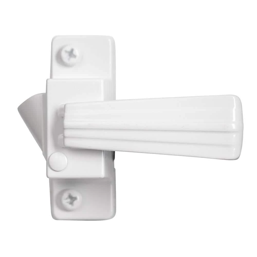 Wright Products Free-Hanging White Push Button Handle Door Latch 7 Wright Products Free-Hanging White Push Button Handle Door Latch - Image 5