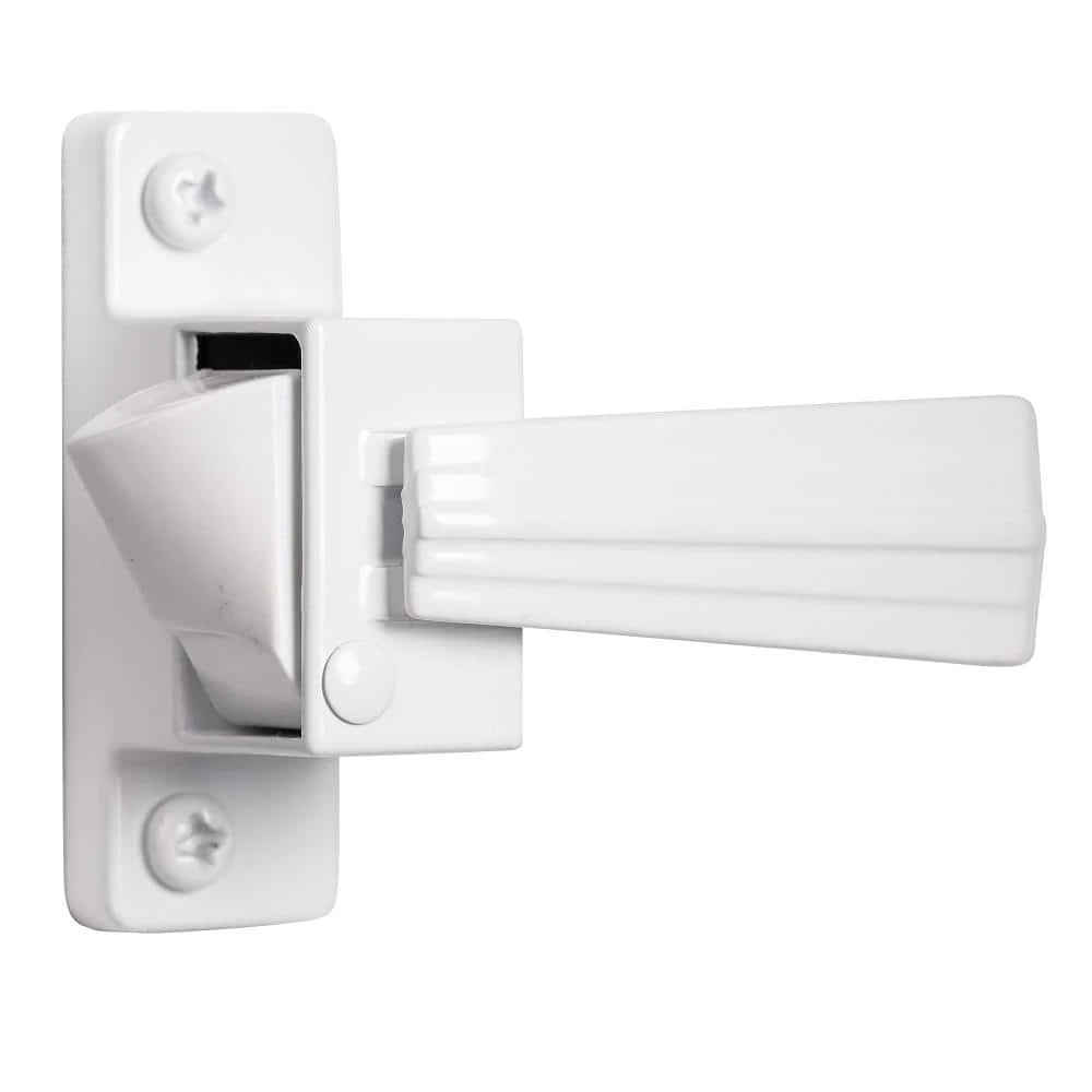 Wright Products Free-Hanging White Push Button Handle Door Latch 9 Wright Products Free-Hanging White Push Button Handle Door Latch - Image 7