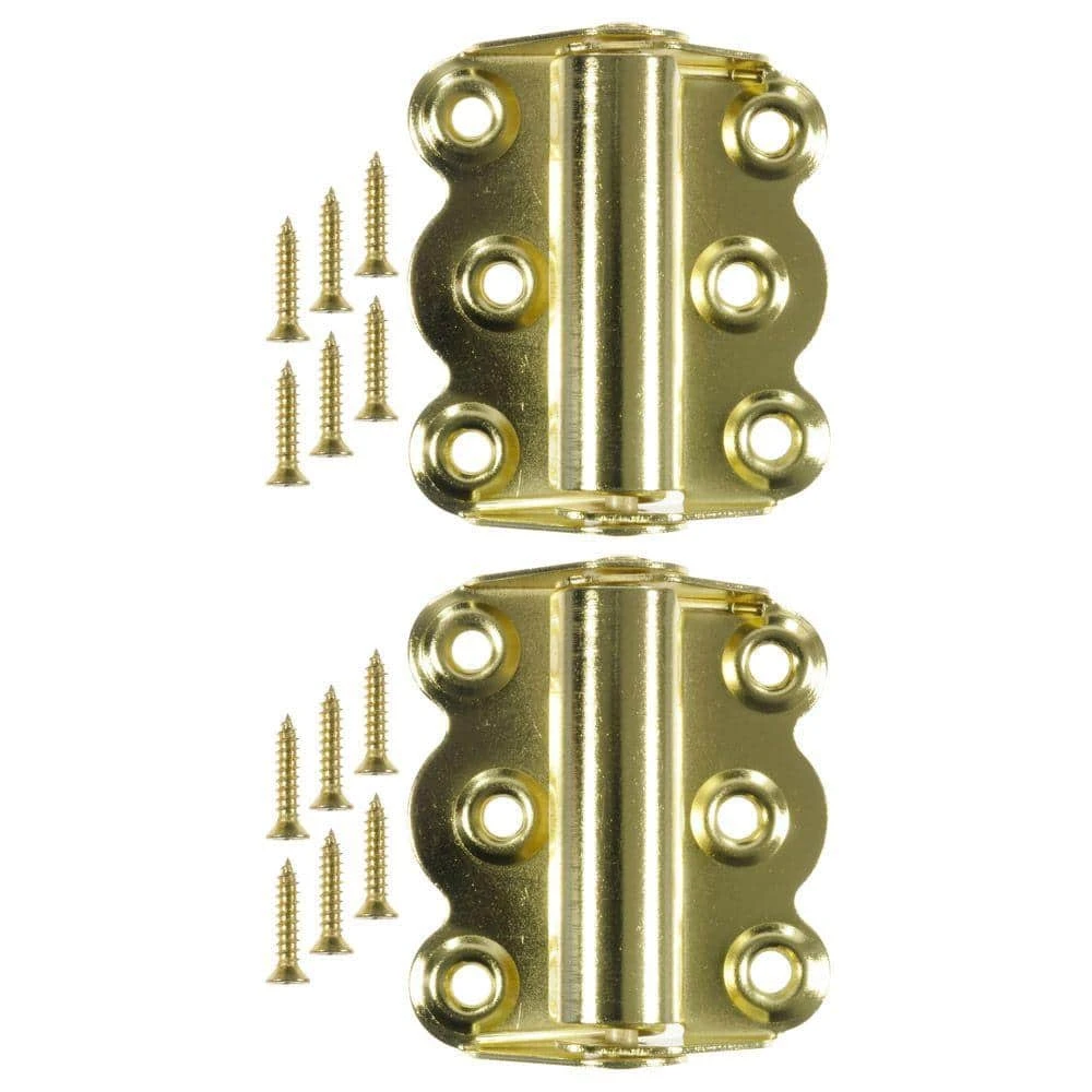 Wright Products 2-3/4 in. Brass Plated Self-Closing Hinge (1-Pair) 3 Wright Products 2-3/4 in. Brass Plated Self-Closing Hinge (1-Pair)