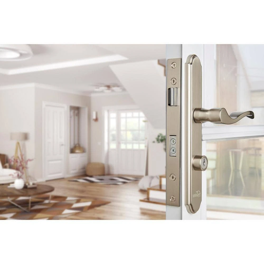 Wright Products Satin Nickel Serenade Mortise Set Door Latch 3 Wright Products Satin Nickel Serenade Mortise Set Door Latch - Image 2