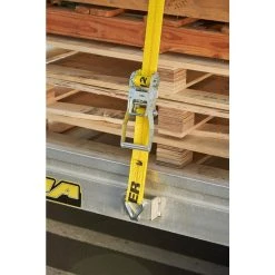 Keeper 2 in. x 30 ft. 3333 lbs. Double J Hook Ratchet Tie Down Strap -Cheap The Cabinet Supply Store yellows golds keeper ratchet straps 04630 fa 1000