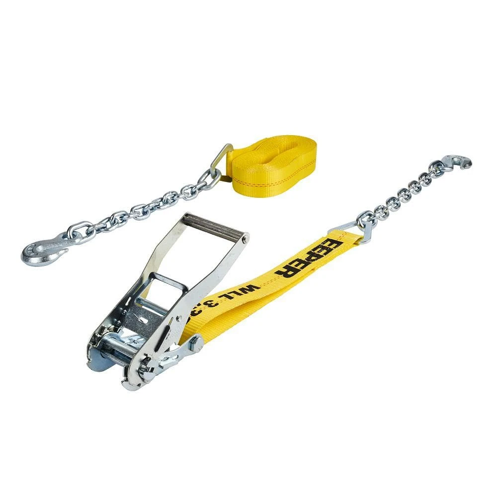 Keeper 2 in. x 27 ft. 3333 lbs. Chain End Ratchet Tie Down Strap 5 Keeper 2 in. x 27 ft. 3333 lbs. Chain End Ratchet Tie Down Strap - Image 3