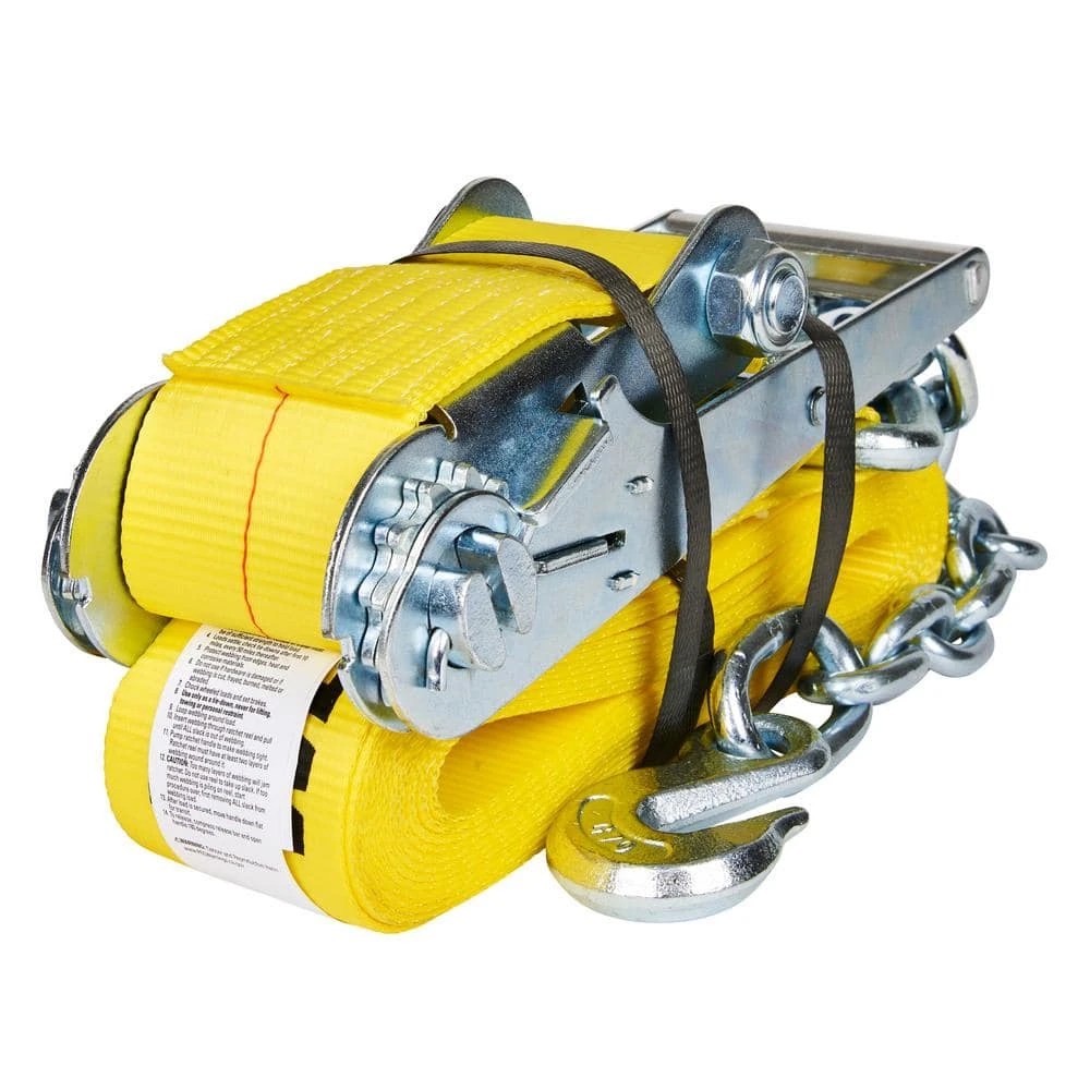 Keeper 3 in. x 30 ft. 5000 lbs. Chain End Ratchet Tie Down Strap 6 Keeper 3 in. x 30 ft. 5000 lbs. Chain End Ratchet Tie Down Strap - Image 4